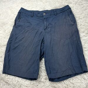 🔥$SALE$ Lululemon Commission Short Relaxed Qwick Oxford 11" Mach Blue True Navy